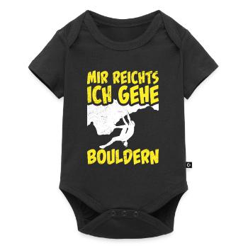 Mir reichts ich gehe Bouldern Klettern - Baby Premium Kurzarmbody - Schwarz - Vorne