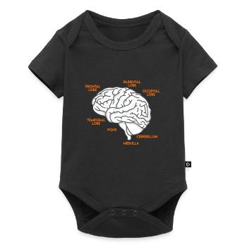 Médecine Étudier l’anatomie d’un cerveau médecin - Body à manches courtes Premium Bébé - noir - Devant