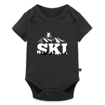 Winter sports Skiers Ski holiday Apres Ski - Baby Premium short-sleeve bodysuit - black - Front