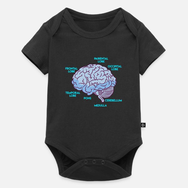 Anatomie eines Gehirns Medizin Student - Baby Premium Kurzarmbody - Schwarz