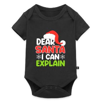 Cadeau de Noël amusant Nikolaus Dear Santa - Body à manches courtes Premium Bébé - noir - Devant