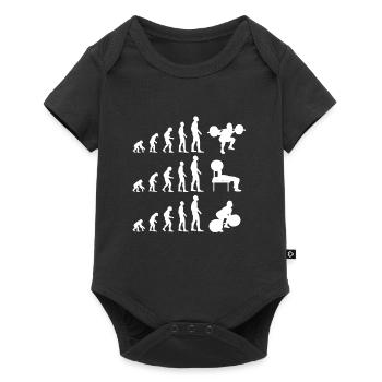 Powerlifting Evolution Powerlifter - Body à manches courtes Premium Bébé - noir - Devant