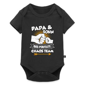 Dad and Son the Perfect Chaos Team Son Father - Baby Premium short-sleeve bodysuit - black - Front