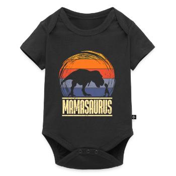 Expectant Mama 2022 Mamasaurus Vintage - Baby Premium short-sleeve bodysuit - black - Front