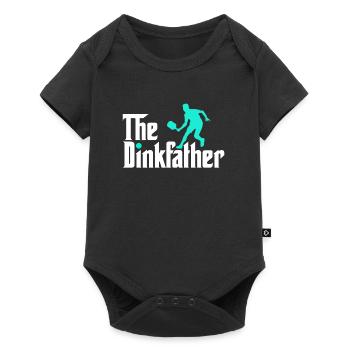 Pickleball Saying The Dinkfather Pickleball - Baby Premium short-sleeve bodysuit - black - Front
