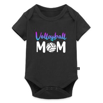 Volleyball Mom Volleyball Player Mother Women - Baby Premium short-sleeve bodysuit - black - Front
