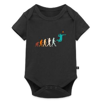 Volleyball serve Evolution Volleyball - Baby Premium short-sleeve bodysuit - black - Front