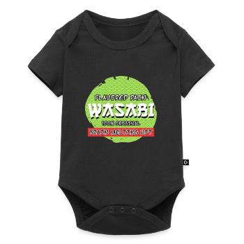 Wasabi Saveur Douleur Sushi Épicé Mangeur Épicé - Body à manches courtes Premium Bébé - noir - Devant