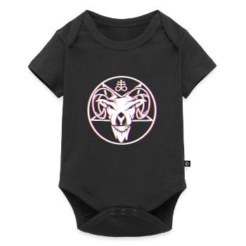 Baphomet Diable Chèvre Satan Symbole Bafomet - Body à manches courtes Premium Bébé - noir - Devant