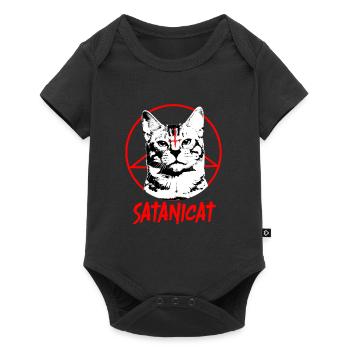Antichrist Satanicat Satan Cat Devil - Baby Premium short-sleeve bodysuit - black - Front