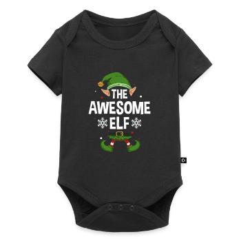 Le groupe familial Awesome Elf Party Matching X-Mas - Body à manches courtes Premium Bébé - noir - Devant