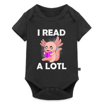 I read a lotl Lese Axolotl Readalotl - Baby Premium short-sleeve bodysuit - black - Front
