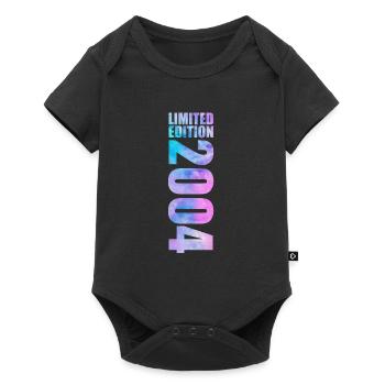 18th birthday 2004 limited edition 18 years - Baby Premium short-sleeve bodysuit - black - Front