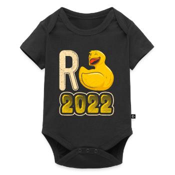Pension 2022 Duck Pensioner Pension - Baby Premium short-sleeve bodysuit - black - Front