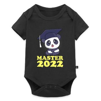Master 2022 Panda Master Degree - Body à manches courtes Premium Bébé - noir - Devant