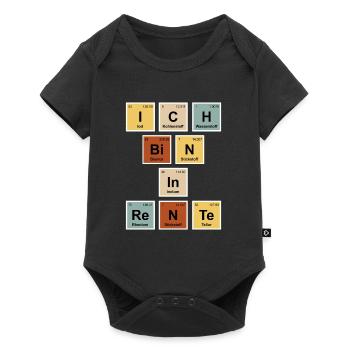 Ruhestand Lehrer in Rente Chemielehrer - Baby Premium Kurzarmbody - Schwarz - Vorne