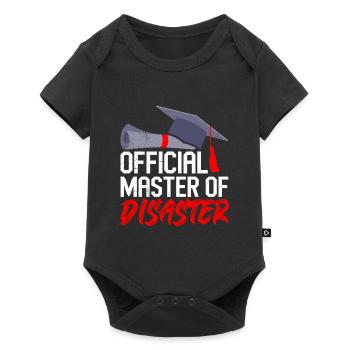Master officiel en catastrophe Master Of Disaster - Body à manches courtes Premium Bébé - noir - Devant
