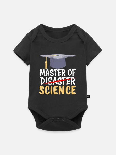 Master of Science Master of Disaster Master - Baby Premium kortärmad bodysuit - svart