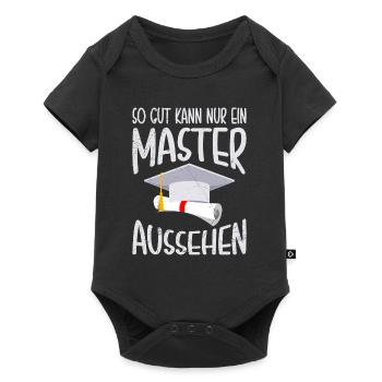 Nur ein Master kann so gut aussehen Master - Baby Premium Kurzarmbody - Schwarz - Vorne