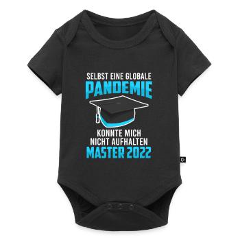 Master Abschluss 2022 Pandemie - Baby Premium Kurzarmbody - Schwarz - Vorne