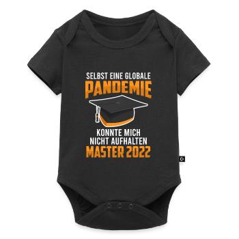 Pandemie Master Abschluss 2022 - Baby Premium Kurzarmbody - Schwarz - Vorne