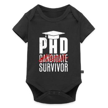 Thèse de doctorat survivant réussi - Body à manches courtes Premium Bébé - noir - Devant