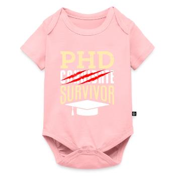 phd Thèse de doctorat survivante réussie doctorat - Body à manches courtes Premium Bébé - rose - Devant