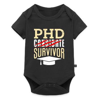 phd Thèse de doctorat survivante réussie doctorat - Body à manches courtes Premium Bébé - noir - Devant