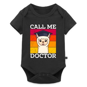 Doctorat réussi thèse de doctorat Appelez-moi Docteur - Body à manches courtes Premium Bébé - noir - Devant
