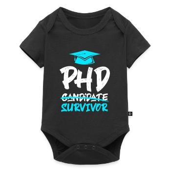 Doctorate Doctor 2022 Phd Survivor - Baby Premium short-sleeve bodysuit - black - Front