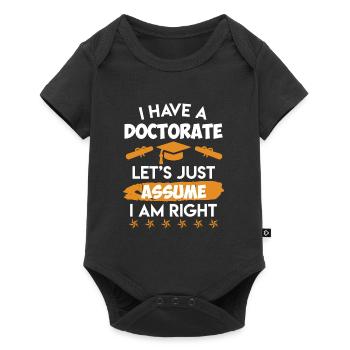 Doctor 2022 I have a PhD Doctorate - Baby Premium short-sleeve bodysuit - black - Front