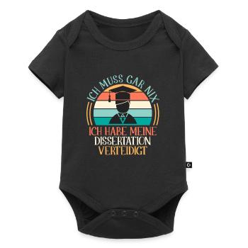 Promotion 2022 Doktor - Baby Premium Kurzarmbody - Schwarz - Vorne