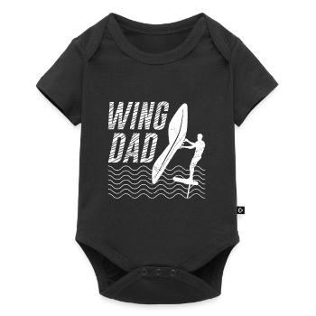 Wing Dad Wing Foiler Wing Surfer Père Papa - Body à manches courtes Premium Bébé - noir - Devant