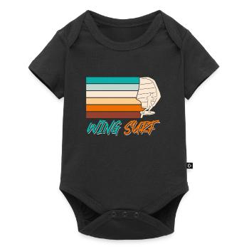 Wing Surf Wing Foil Wing Foiler - Baby Premium short-sleeve bodysuit - black - Front
