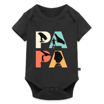 Wingfoil Papa Wing Surf Dad Wing Foil - Body à manches courtes Premium Bébé - noir - Devant