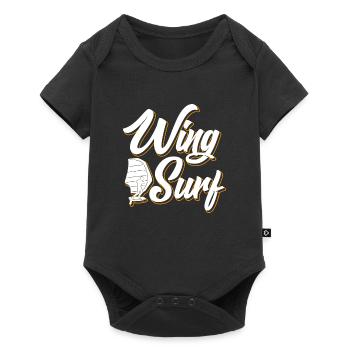 Wing Surf Wingfoil Wingsurf Wingfoil - Baby Premium short-sleeve bodysuit - black - Front