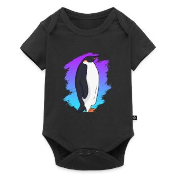 Pingouin Roi Pingouin - Body à manches courtes Premium Bébé - noir - Devant