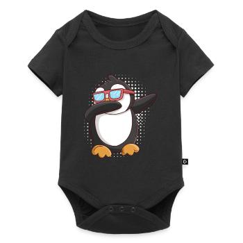 Dabbing Penguin Kids - Baby Premium short-sleeve bodysuit - black - Front