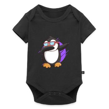 Dabbing Penguin Kids - Baby Premium short-sleeve bodysuit - black - Front