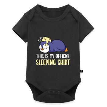 Penguin Sleep Shirt Official Sleep Shirt - Baby Premium short-sleeve bodysuit - black - Front