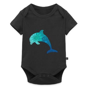 Dolphin Mandala Plongeurs - Body à manches courtes Premium Bébé - noir - Devant