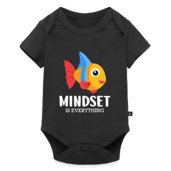 Mindset is all goldfish aquarium divers - Baby Premium short-sleeve bodysuit - black - Front