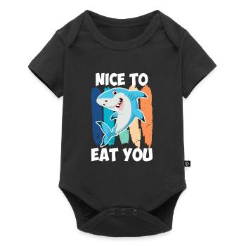 Agréable de vous manger Hai Sarcasm Kids - Body à manches courtes Premium Bébé - noir - Devant
