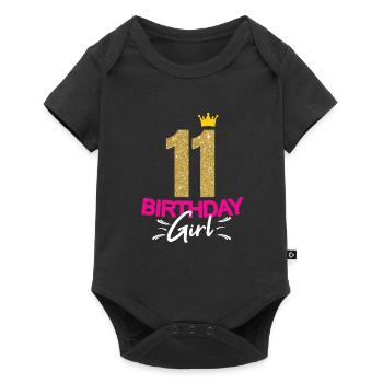 Birthday Girl Ladies 11 ans Dicton drôle - Body à manches courtes Premium Bébé - noir - Devant