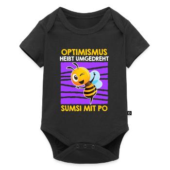 L’optimisme inversé signifie Sumsi avec les fesses - Body à manches courtes Premium Bébé - noir - Devant