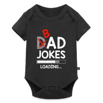 Dad Joke Bad Joke loading Papa Jokes - Baby Premium short-sleeve bodysuit - black - Front