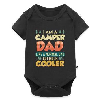 Campeur Papa - Body à manches courtes Premium Bébé - noir - Devant