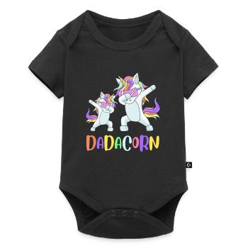 Papa Licorne Dabbing Dadacorn - Body à manches courtes Premium Bébé - noir - Devant