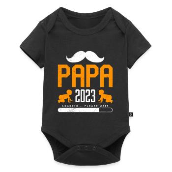 Papa 2023 chargement Papa-à-être 2023 - Body à manches courtes Premium Bébé - noir - Devant