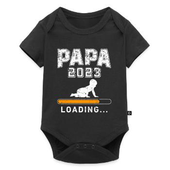 Papa 2023 chargement Papa-à-être 2023 Père 2023 - Body à manches courtes Premium Bébé - noir - Devant